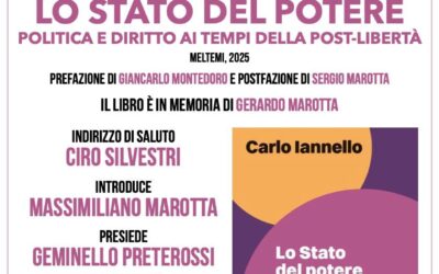 VENERDÌ 23 MAGGIO: PRESENTAZIONE DEL LIBRO DI CARLO IANNELLO