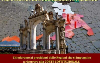AUTONOMIA DIFFERENZIATA: PRESIDI NELLE MAGGIORI CITTÀ, VENERDÌ 19 DICEMBRE. FERMIAMOLI ANCORA UNA VOLTA!