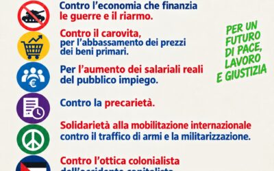 30 OTTOBRE: SCIOPERO NAZIONALE SCUOLA UNIVERSITA’ E SANITA’